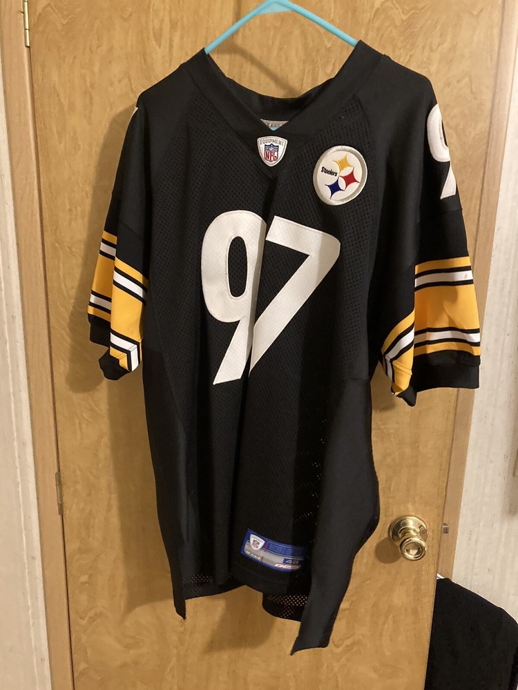 Official Reebok Kendrell Bell Pittsburgh Steelers On-Field Jersey Size 48