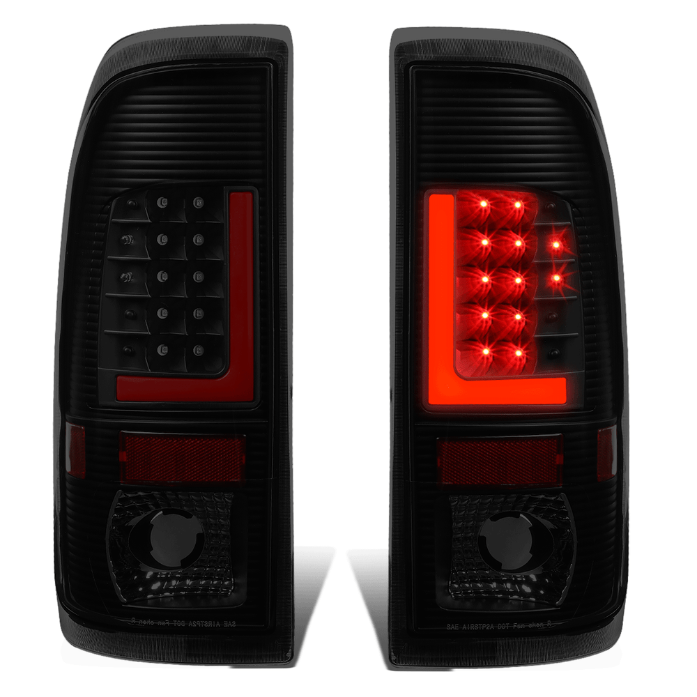 1999-2007 Ford Super Duty F150 Red Tinted LED L-Bar Tail Brake Lights