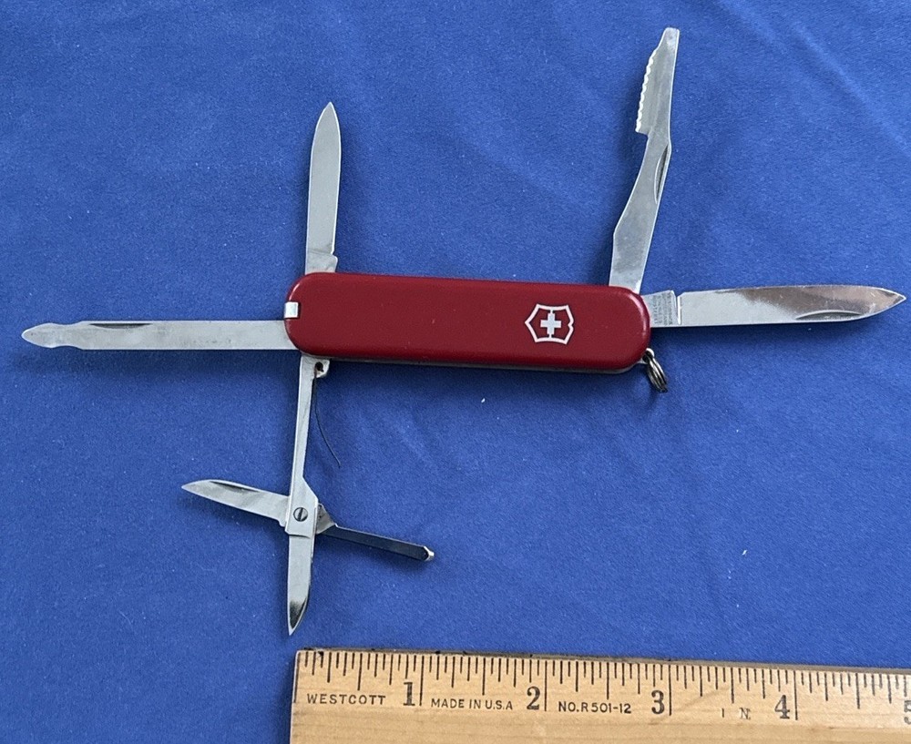 🔥🔥Vintage 1980s Victorinox Executive Swiss Army Knife 74mm Nail File Scissors