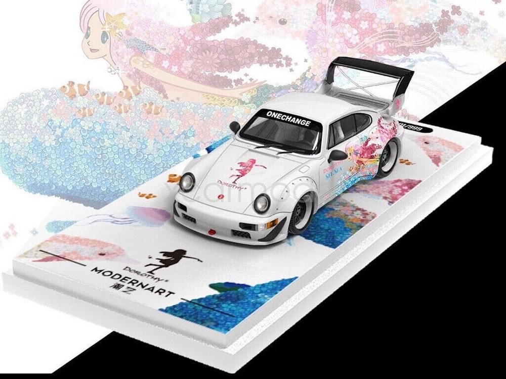 1:64 Scale T1 Van RWB 964 Dorothy Flatbed Trailer Figure Diecast Metal Car Model