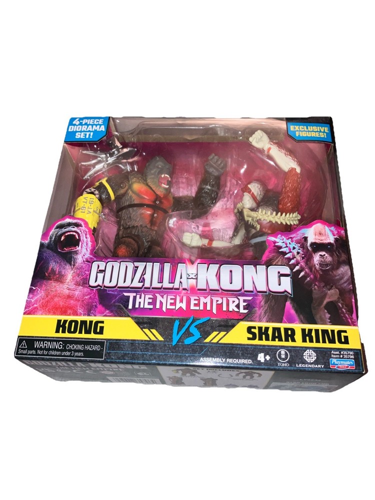 Godzilla x Kong The New Empire 2-Pack Skar King vs Kong Action Figures New