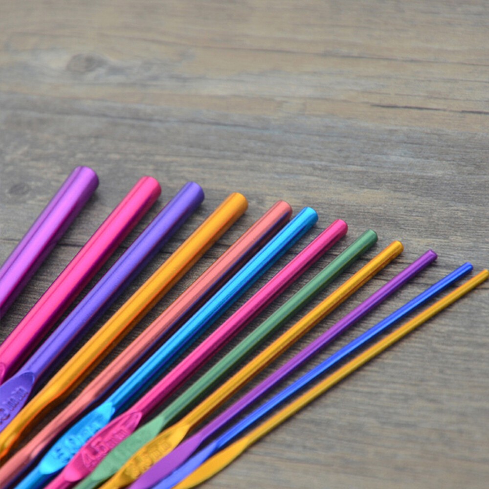 Crochet Hooks Kits with Storage Bag Soft Handle Crochet Needles Yarn Weave wi