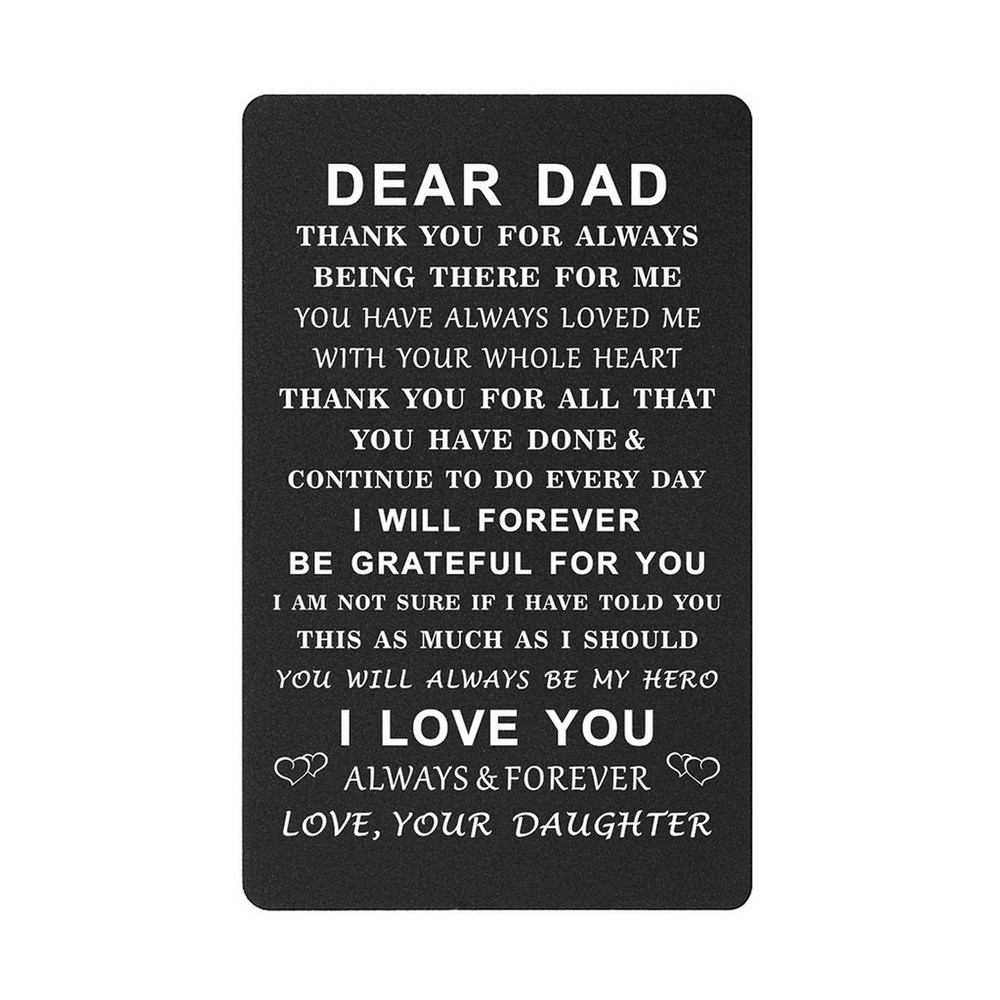 Fathers Day Dad Gifts from Daughter - Dad Wallet Card Insert - Fathers Day Ca...-image