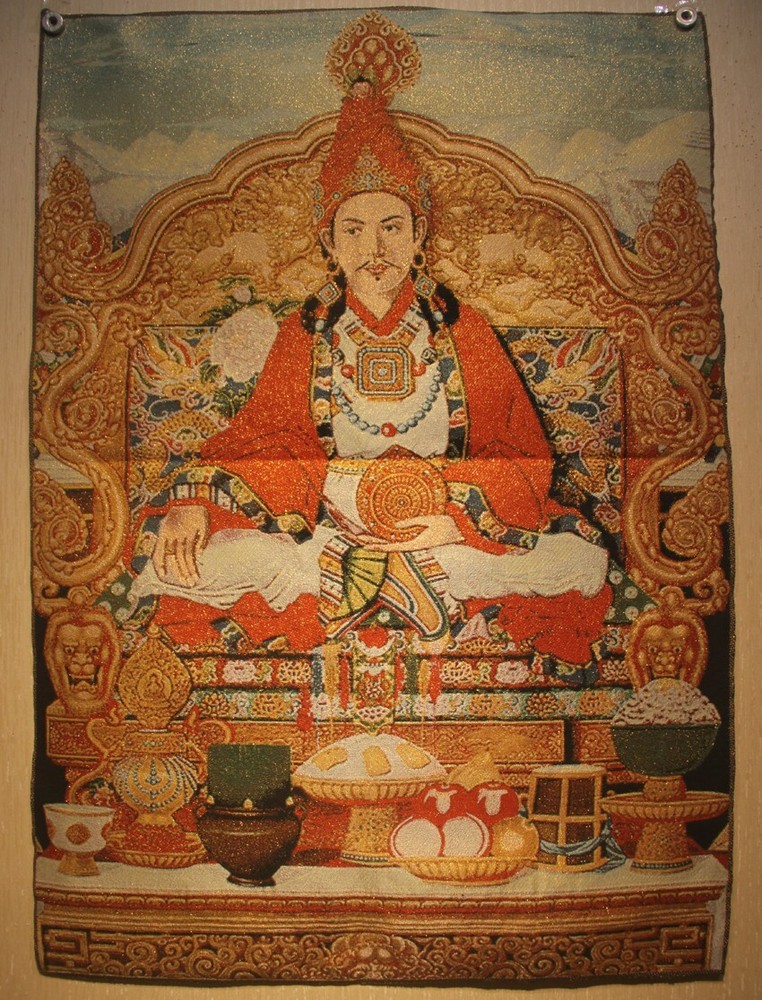 Nice Tibet Buddhist embroidery Brocade Tapis Thangka Tangka King Gesar
