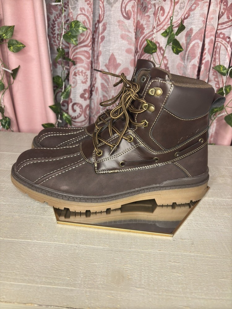 Men's Brown Blythe Lace-Up Boots in US Size 11