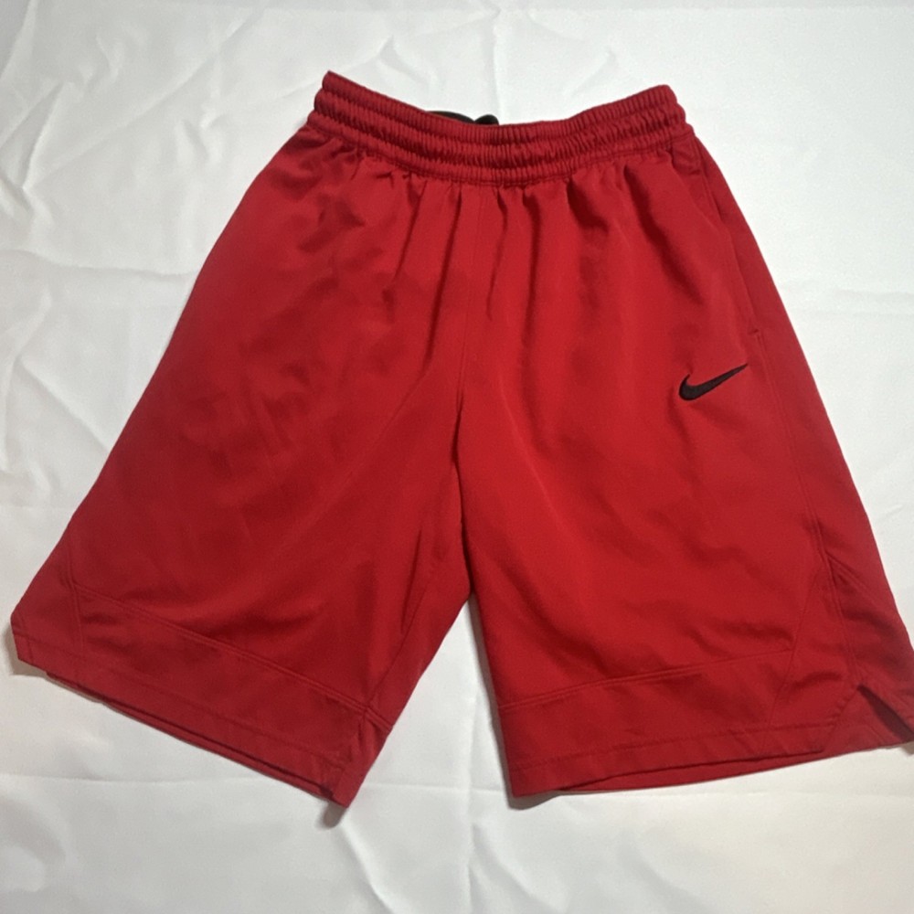 Nike Dri-FIT Mesh Athletic Shorts Red Men's Size M Drawstring Elastic Waist