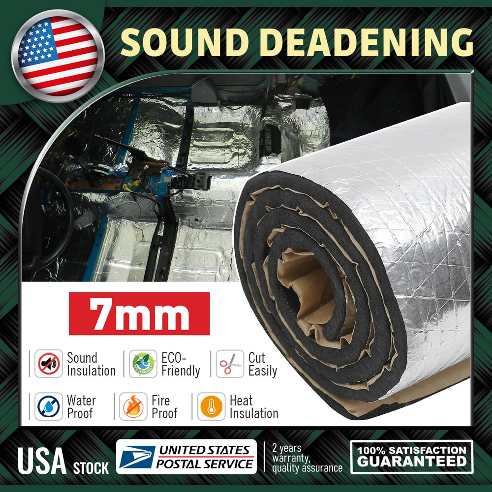 Car Heat Shield Mat with Self-Adhesive Sound Deadening Insulation