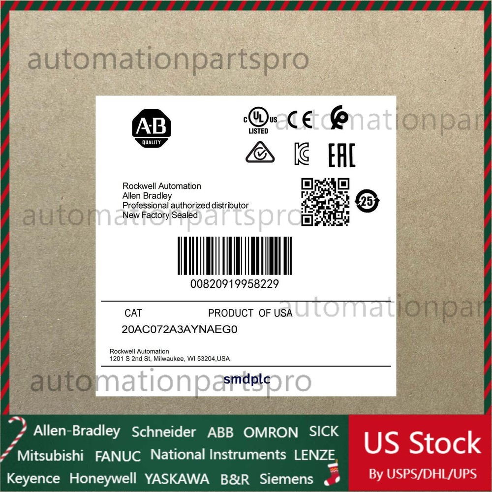 20AC072A3AYNAEG0 AB servo motor Express 20AC072A3AYNAEG0 GN US Free Tax