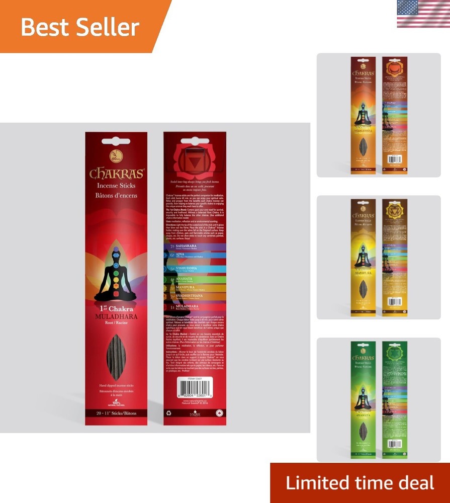 Natural Meditation Sticks for Reiki, Yoga, Relaxation & Healing