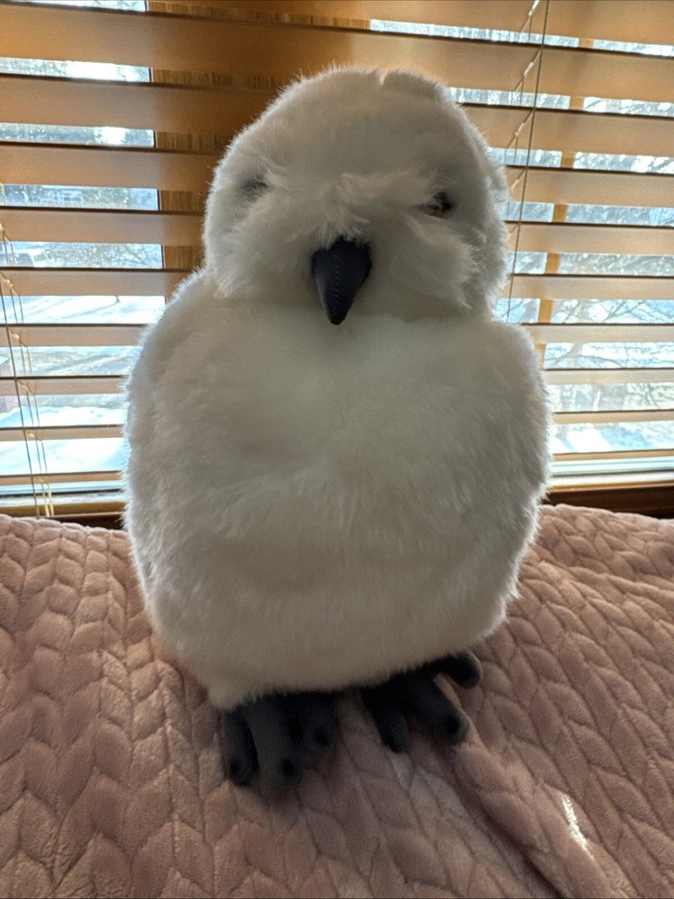 Harry Potter Hedwig Moving Head Talking Owl Plush Warner Bros Studio NEW