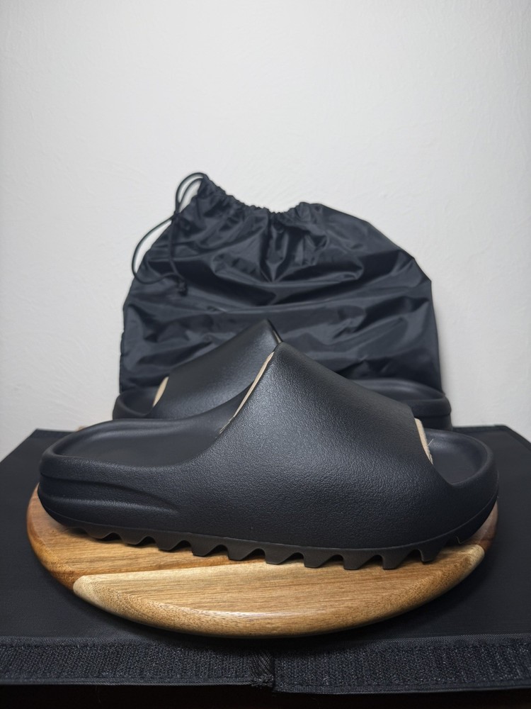 Sizes 6-10 Yeezy YS-01 (Yeezy Slides) Black Onyx Mens New In Dust Bag