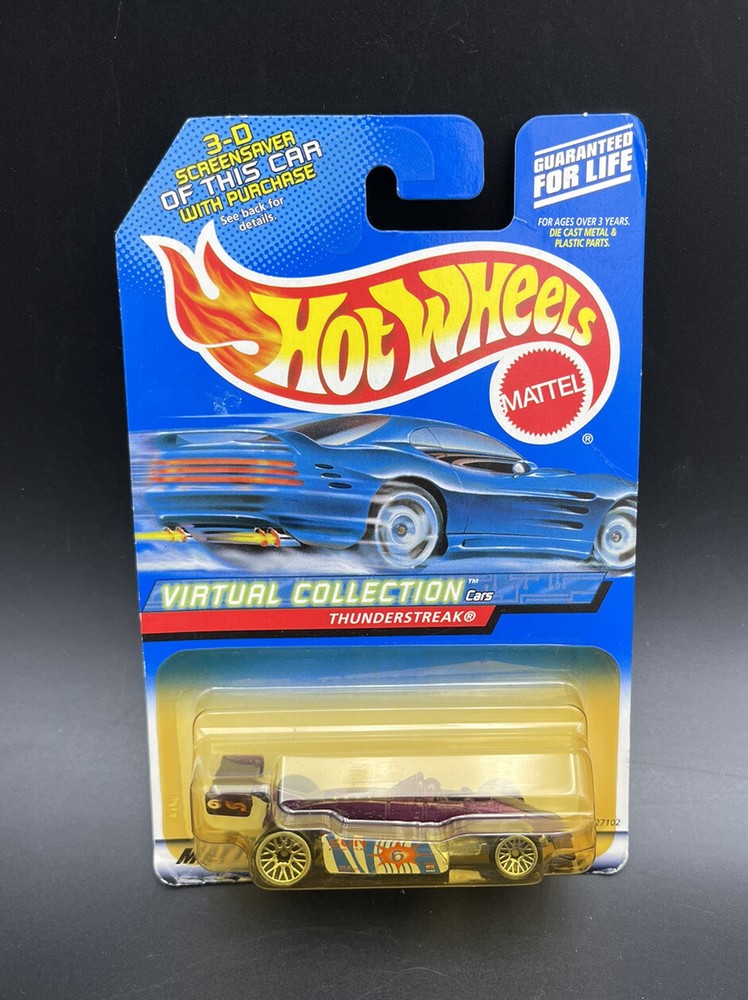 Hot Wheels 2000 Thunderstreak Virtual Collection Cars Mattel 135 Purple