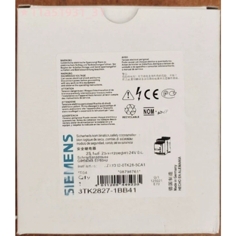 1PC New in box SIEMENS 3TK2827-1BB41 Safety Relay FREE SHIPPING