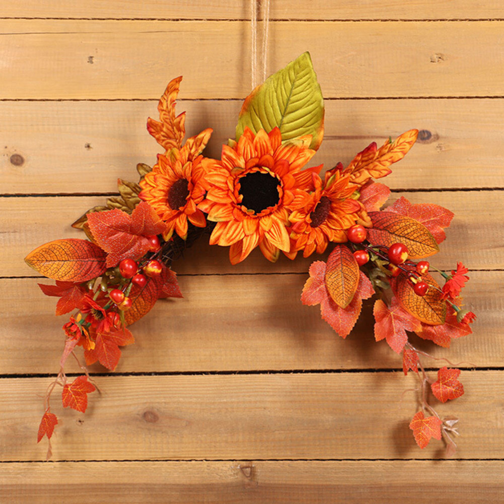 Mailbox Swag Fall Stahad Hangingdoor Wreaths for Front Autumn