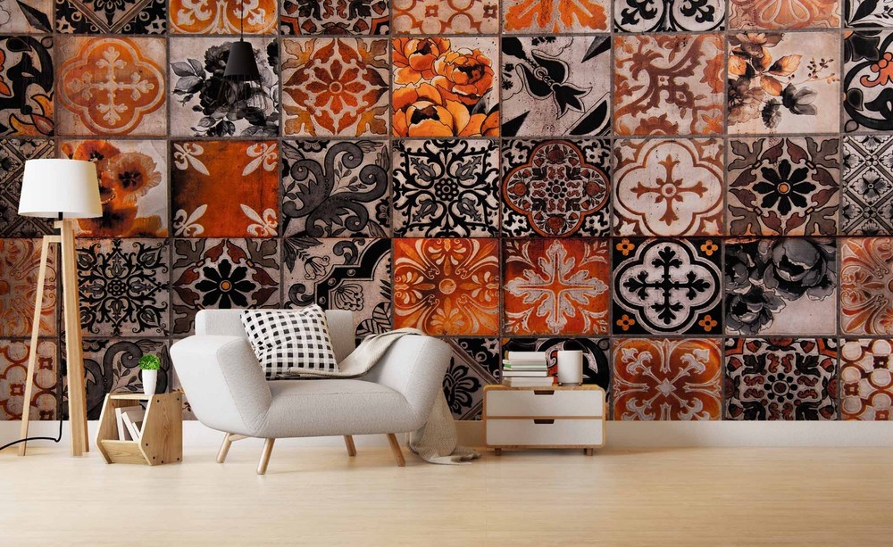 3D Decoration Tile Pattern Wall Murals Wallpaper Murals Wall Sticker