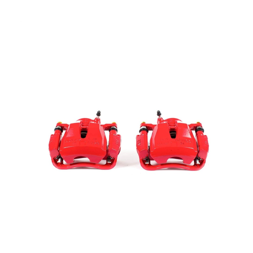 Power Stop Front S3194 Pair of High-Temp Red Powder Coated Calipers For Ponti...