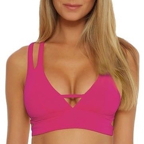Becca DAMAGED Color Code Split Strap Halter Top  Women's Size Small