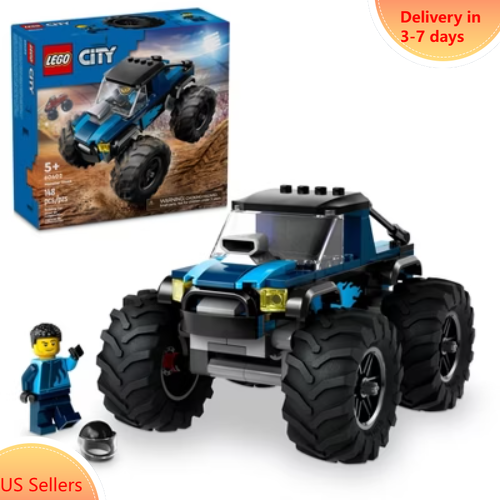 LEGO City Off-Road Blue Monster Truck Toy 60402 Building Set