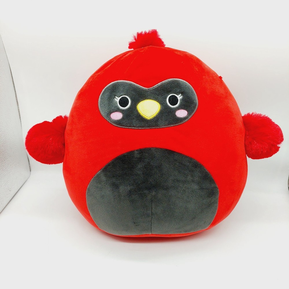 14 Inch Cazlan The Red Cardinal Squishmallow Plush by KellyToy