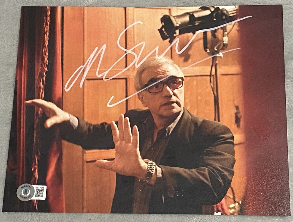 Martin Scorsese Signed Autographed Photo 8x10  Beckett BAS Certified Director