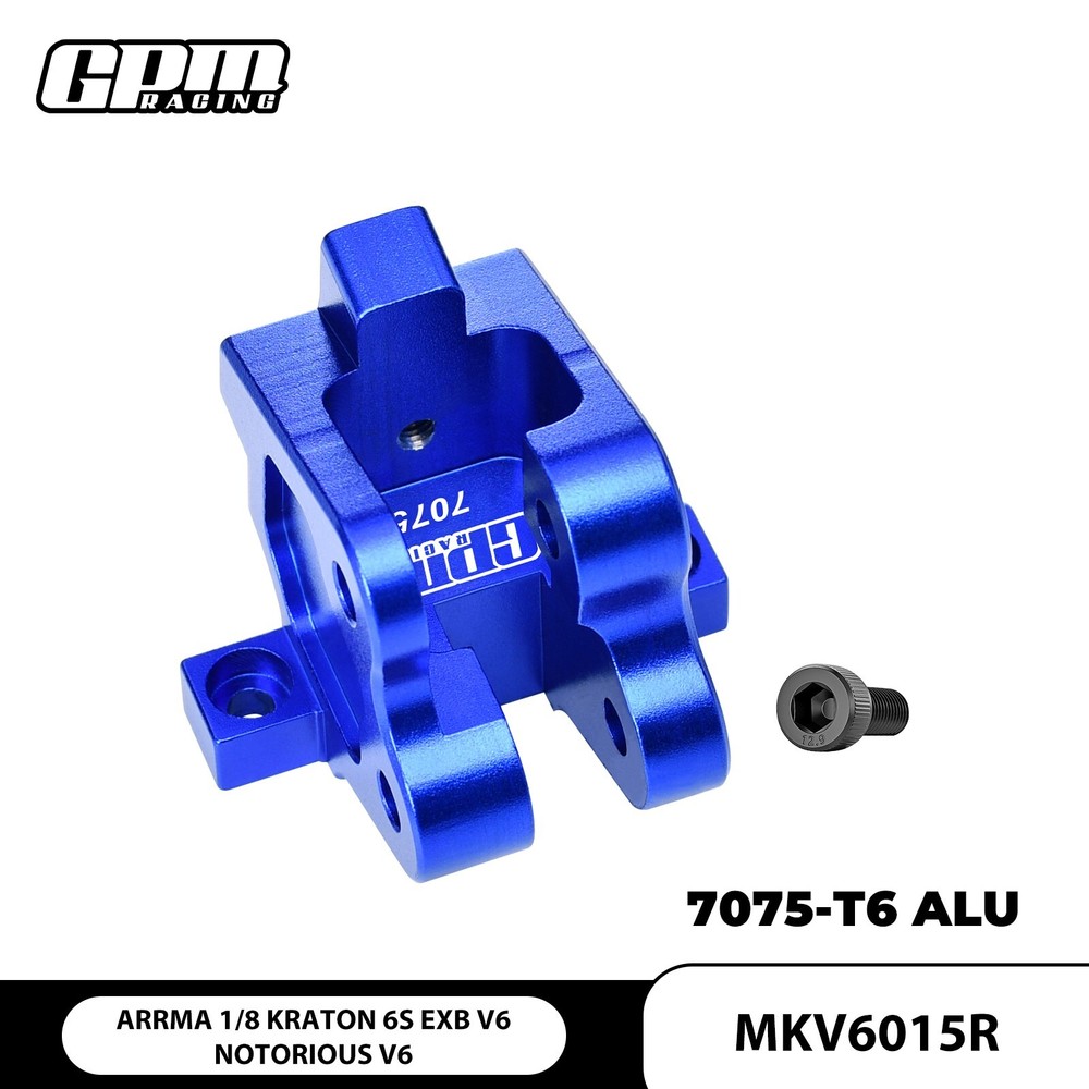 GPM 7075 Alloy Rear Center Brace Mount ARRMA 1/8 Kraton 6S EXB V6 Notorious V6
