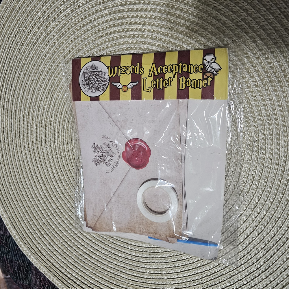 Wizard Acceptance Letter Banner Harry Potter Style Party Decoration