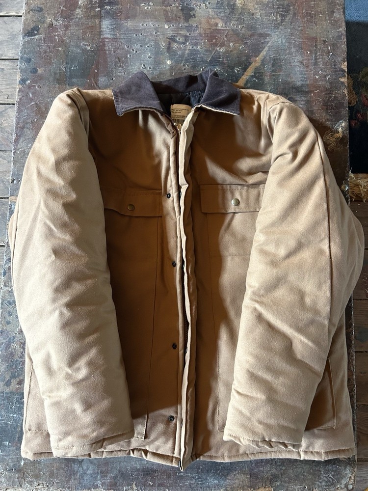 Men's Corduroy-Collar Canvas Chore Jacket - Durable Workwear Style