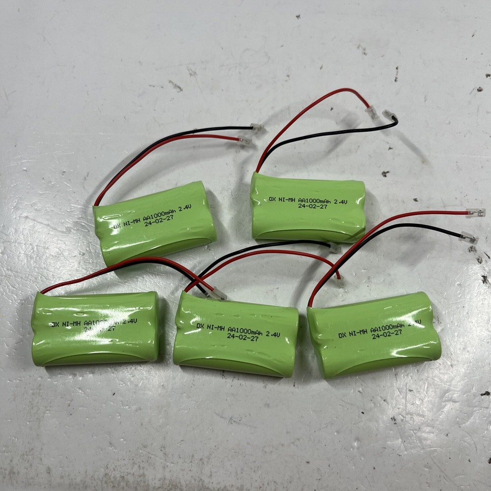 (5x pcs) Ni-Cd AA 2.4V 1000mAh Battery DIY Cordless phone Uniden cell 2SB