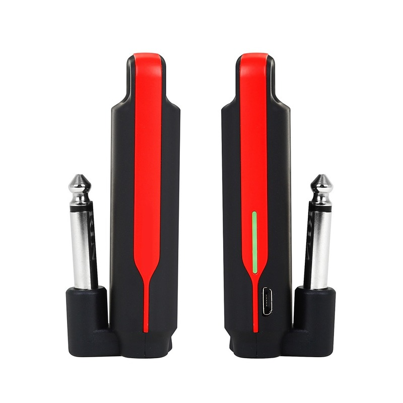 Rechargeable Wireless Guitar Bass Audio Transmitter and Receiver Set USA