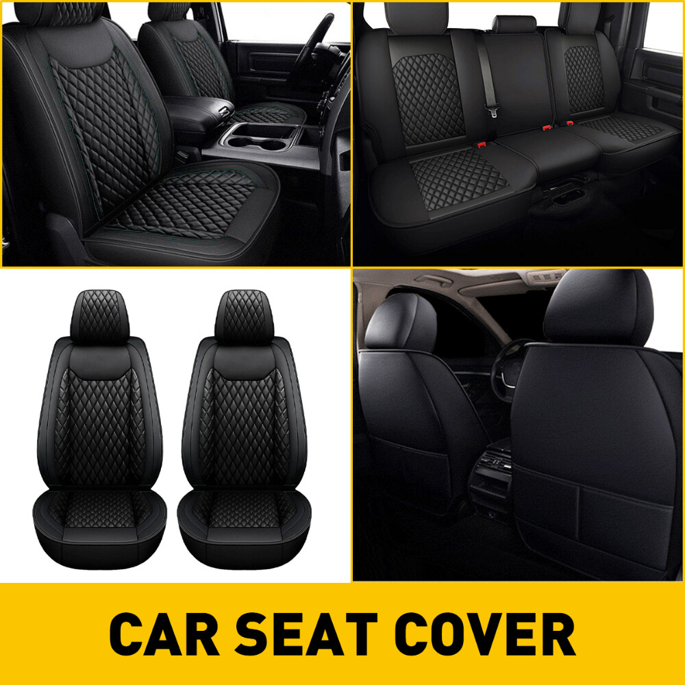 For Dodge Ram 1500 2009-2023 2500 3500 2/5-Seats Car Seat Cover Full Set Cushion