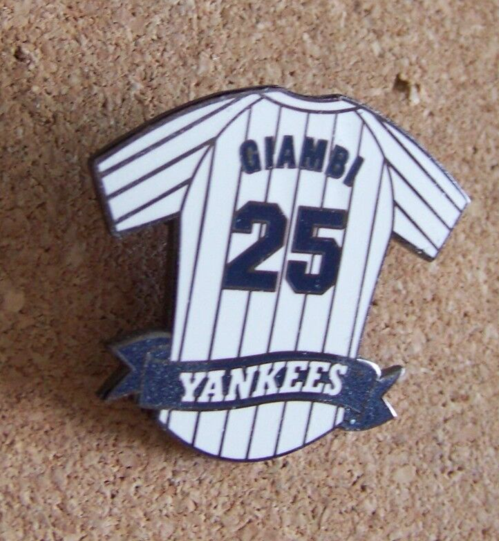 Jason Giambi NY New York Yankees jersey lapel pin MLB c28705