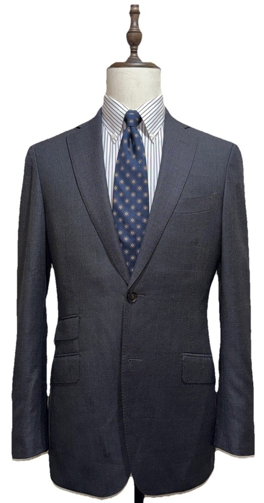 SUITSUPPLY 100% VBC Wool Gray Suit 34x32 38R 38L