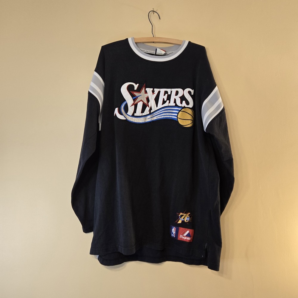 VTG Allen Iverson Majestic Hockey Jersey Black Men’s #3 Limited Edition