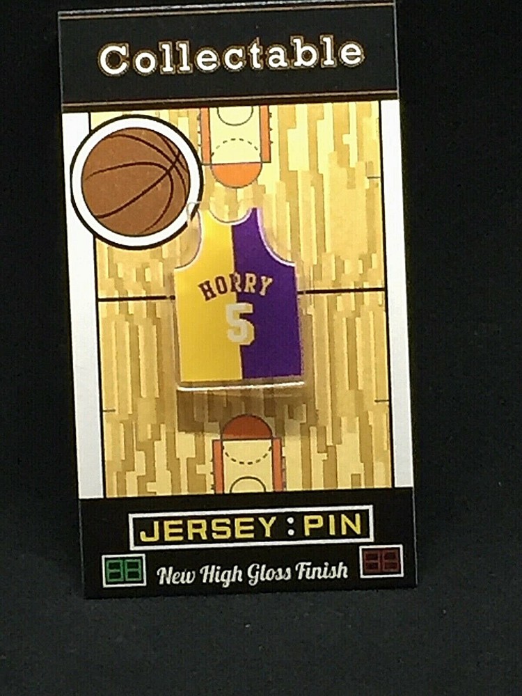 Los Angeles Lakers Robert Horry jersey lapel pin - Classic SHOWTIME collectible