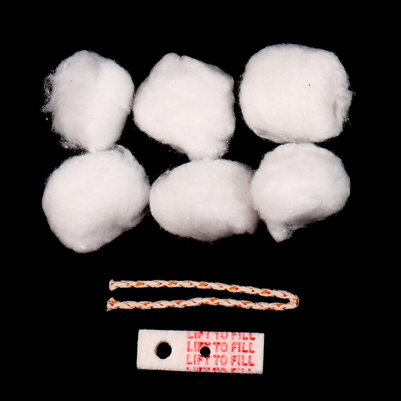 Kerosene Lighter Oil Absorbent Cotton Wicks Pads Kit For Zorro Replacement *a5