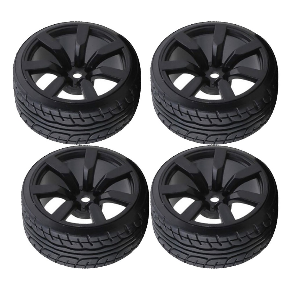 4Pcs 1/10 RC Car 12mm Hex Hub Drift Wheels for Tamiya TT01 TT02
