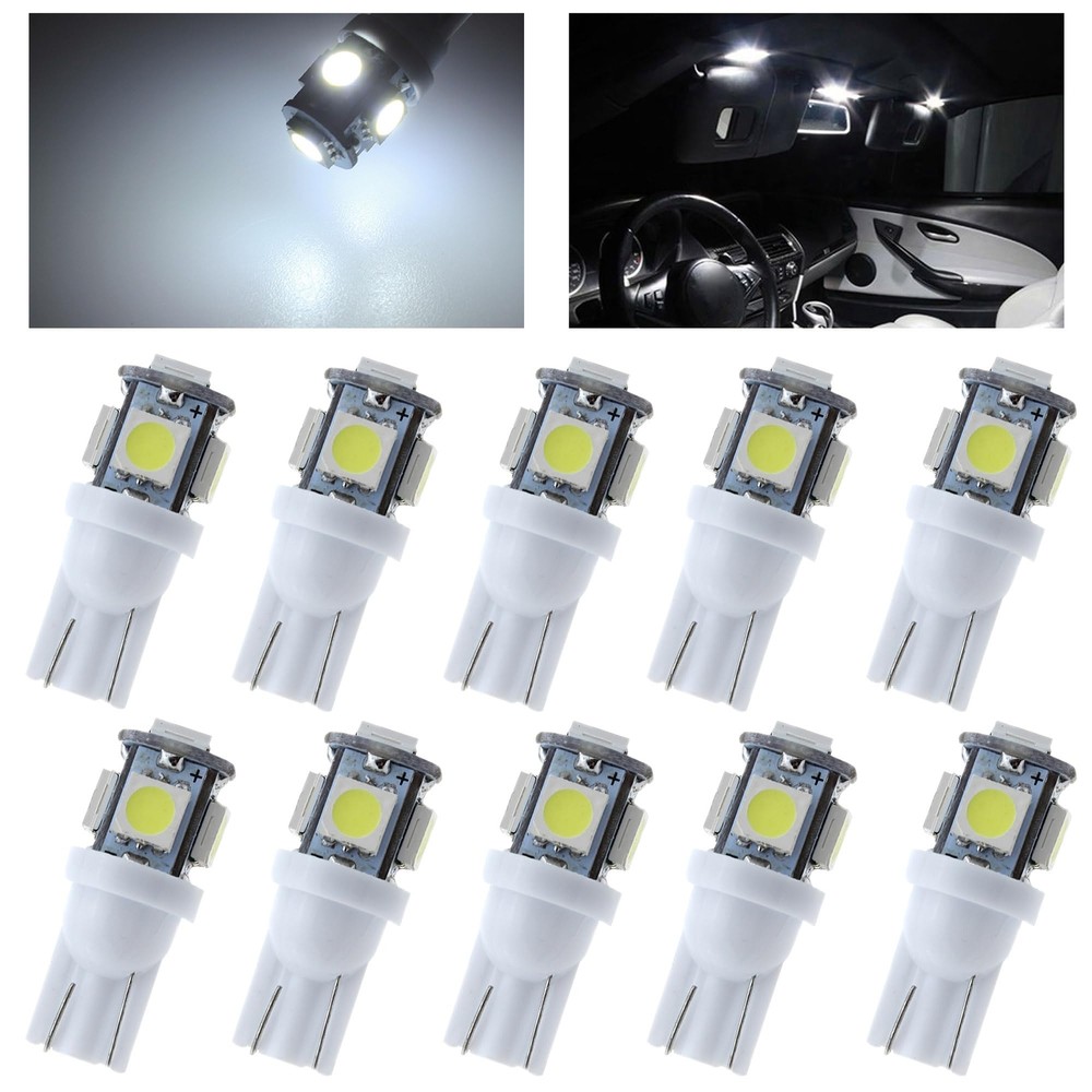 10 PCS T10 LED Light Bulb Kit, 5050 SMD Super Bright Car Interior Replacement