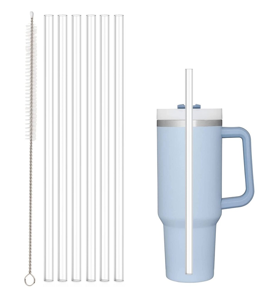 Stanley Cup Tumbler Replacement Straws 6-Pack for 30oz & 40oz Reusable Drinkware