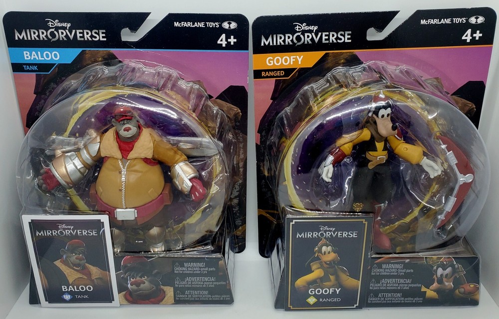 Brand New! Baloo/Goofy Bundle Disney Mirrorverse Action Figure w/Card! Mint! 🔥