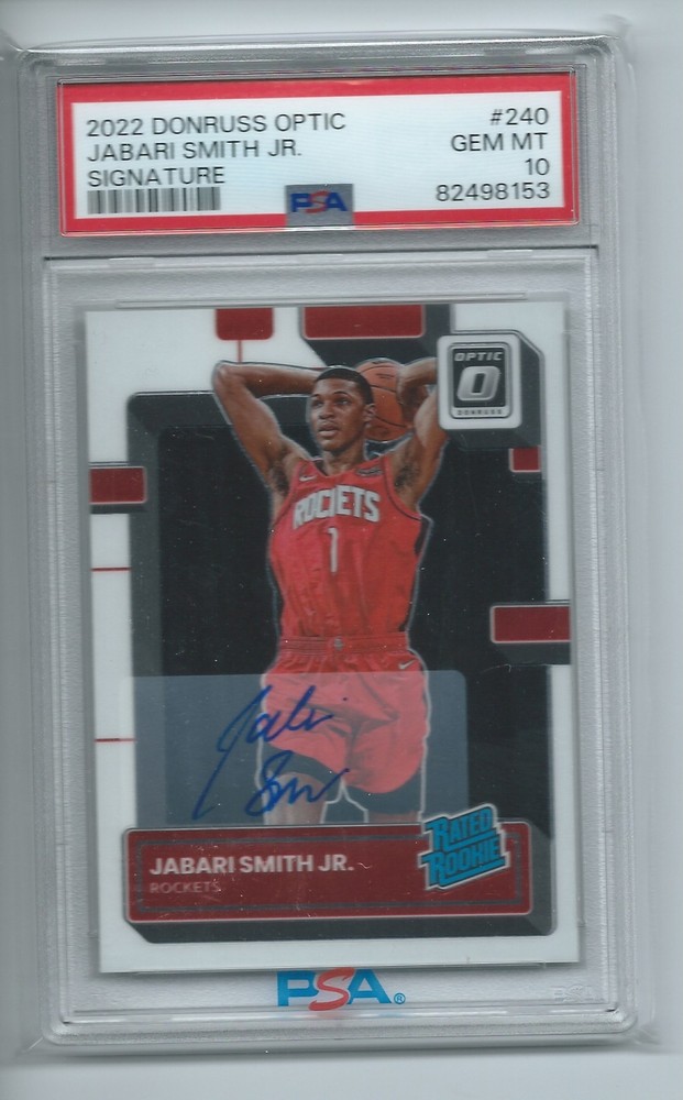 2022-23 Panini Donruss Optic - Rated Rookie Jabari Smith Jr. #240 Signatures (AU, RC)