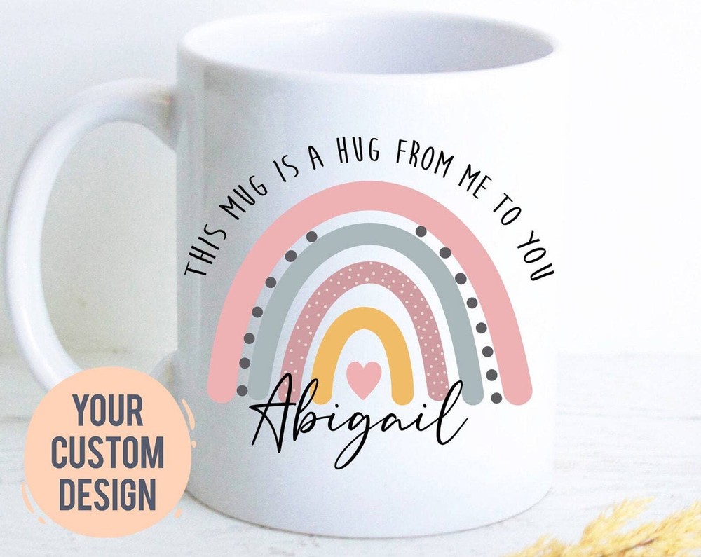 Personalized Hug Mug Hug In A Mug Thinking Of You Gift Healing Gift Gift Cheer