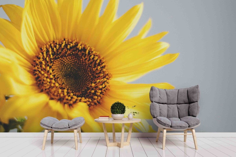 3D Sunflower Plant Close-up Wall Murals Wallpaper Murals Wall Sticker 2