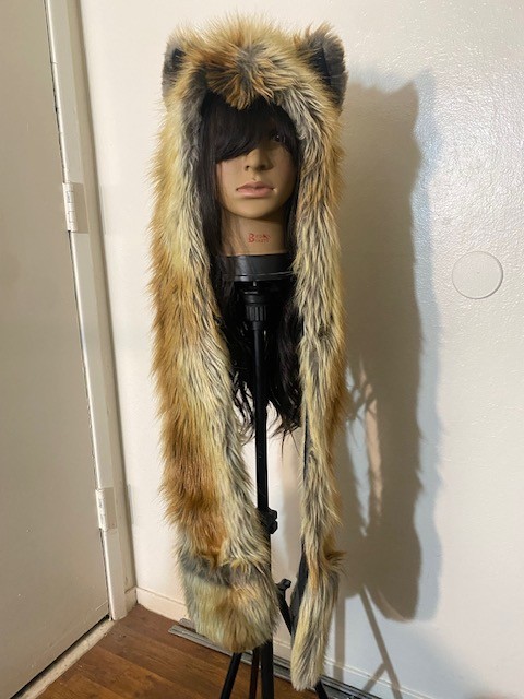 Spirit Hoods Red Fox Hooded Scarf, Unisex