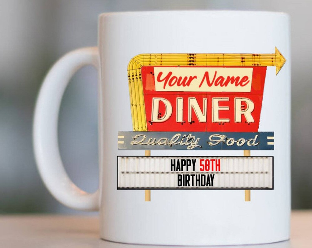 58th Birthday Gift Mug for Women & Men Turning 58 Years Old