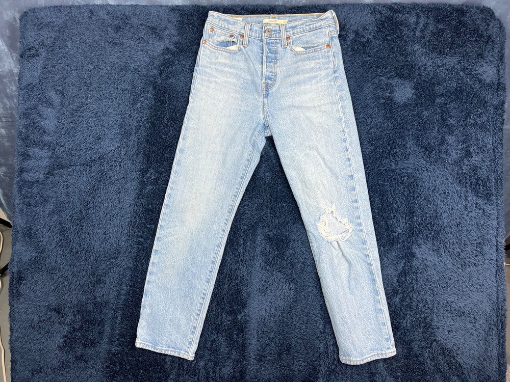 Levis Wedgie Straight Womens Jeans 25x26 (27x26) Blue