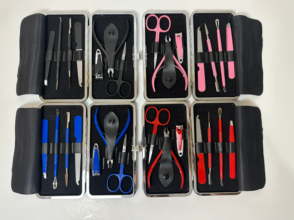 7-in-1 Manicure Pedicure Nail Clipper Set for Men & Women with Travel Case