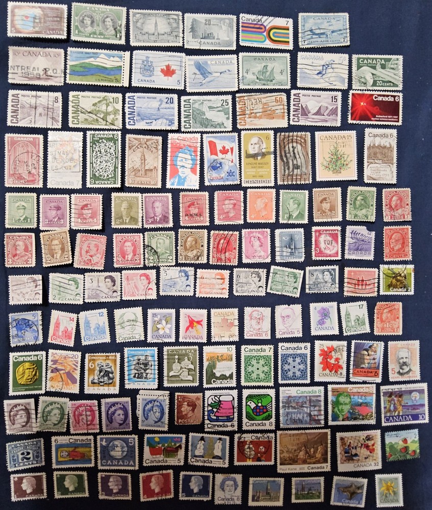 Canada Stamps (118 Total) No Doubles