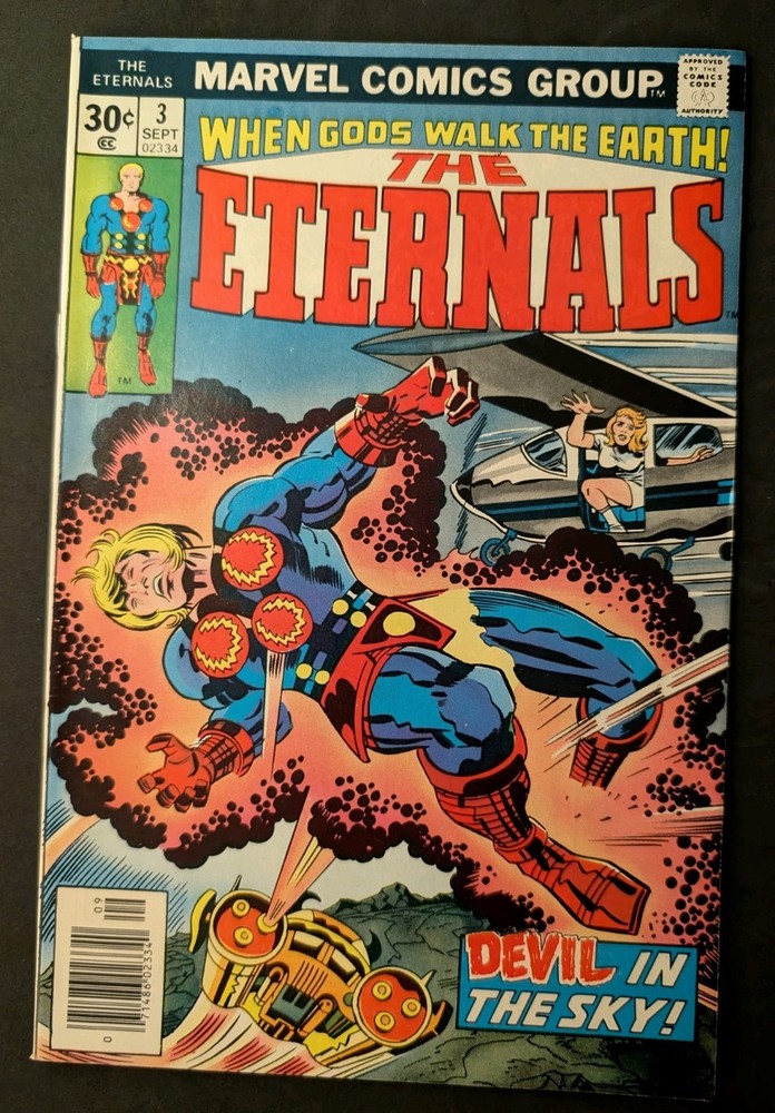 The Eternals #3 (Marvel Comics September 1976) Jack Kirby Art VF Condition