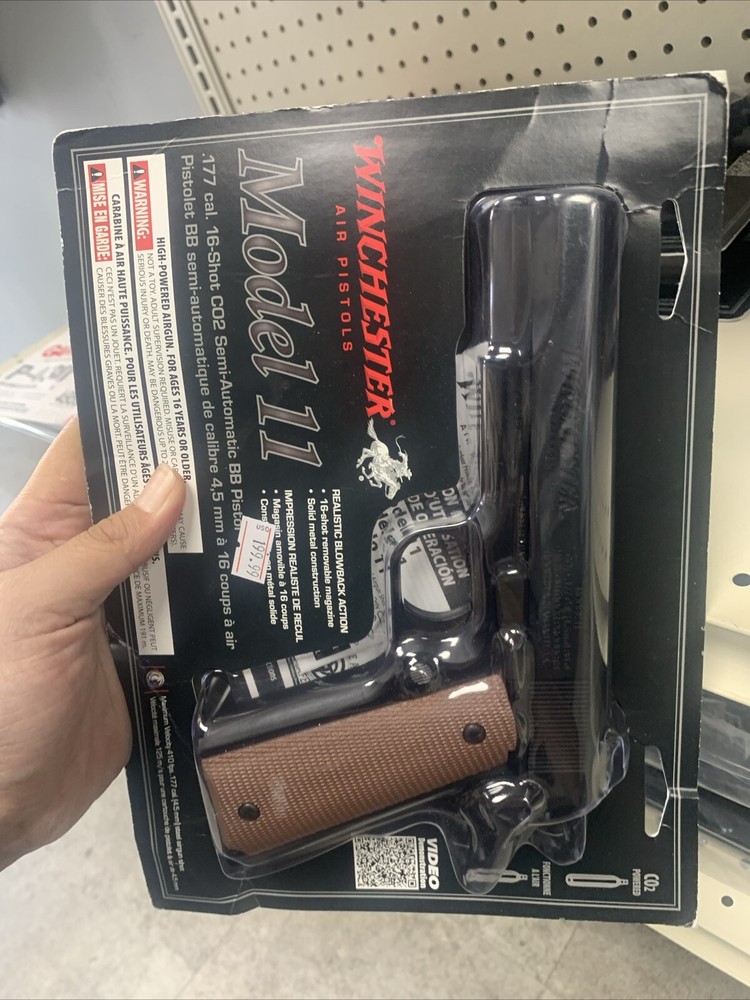 Winchester Air Rifles Model 11 Metal CO2 .177 Cal. Semi-Auto Blowback BB Pistol