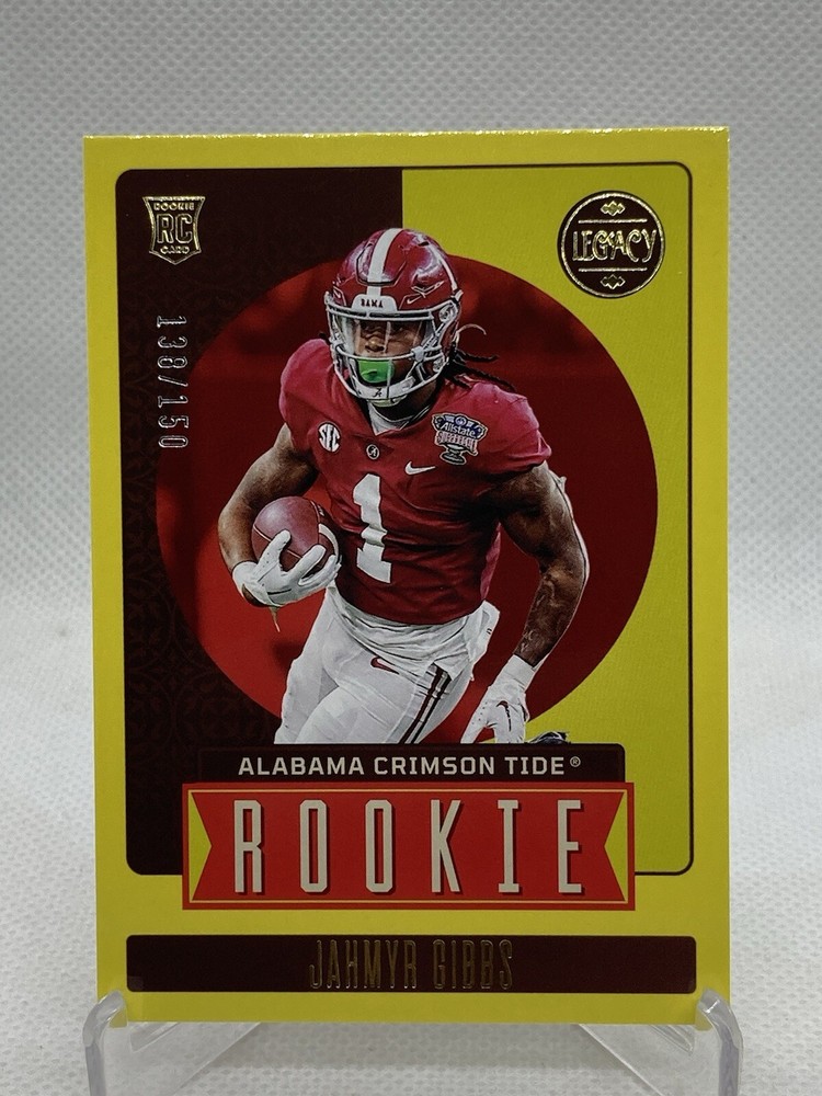 Jahmyr Gibbs /150 RC Yellow 2023 Panini Legacy Football